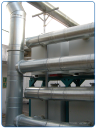 Installation of industrial pumping and ventilation pipes